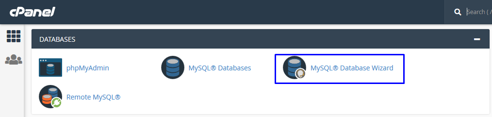 database wizard