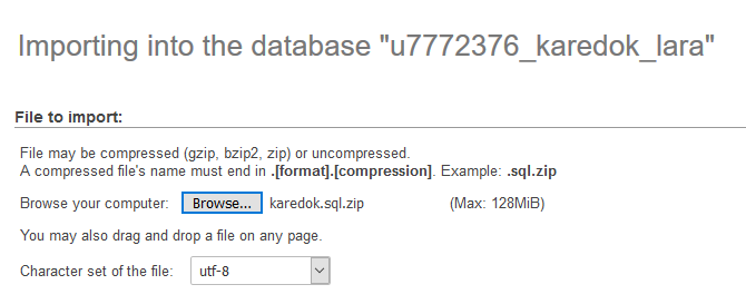 imppor database
