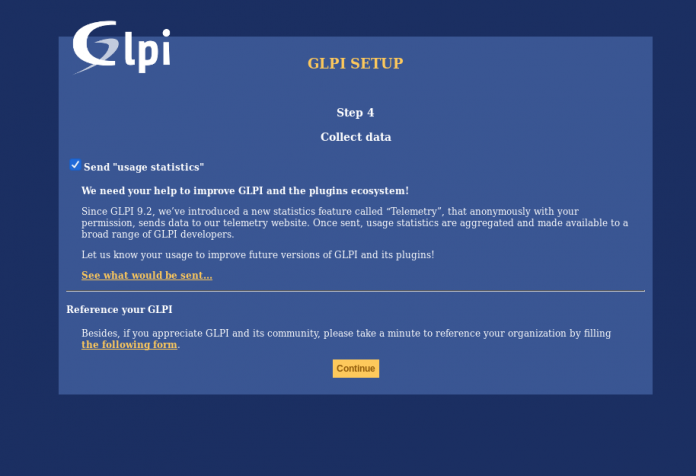 Setup_GLPI-telemetry